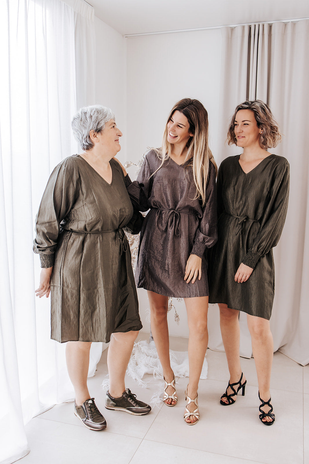 Kaffe jurk Rizz ivy green