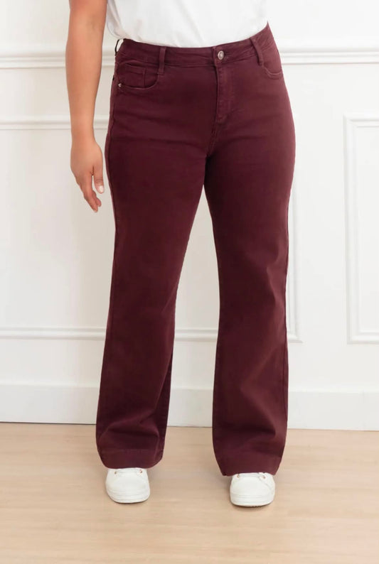 Jeans Bella - Classic bordeaux