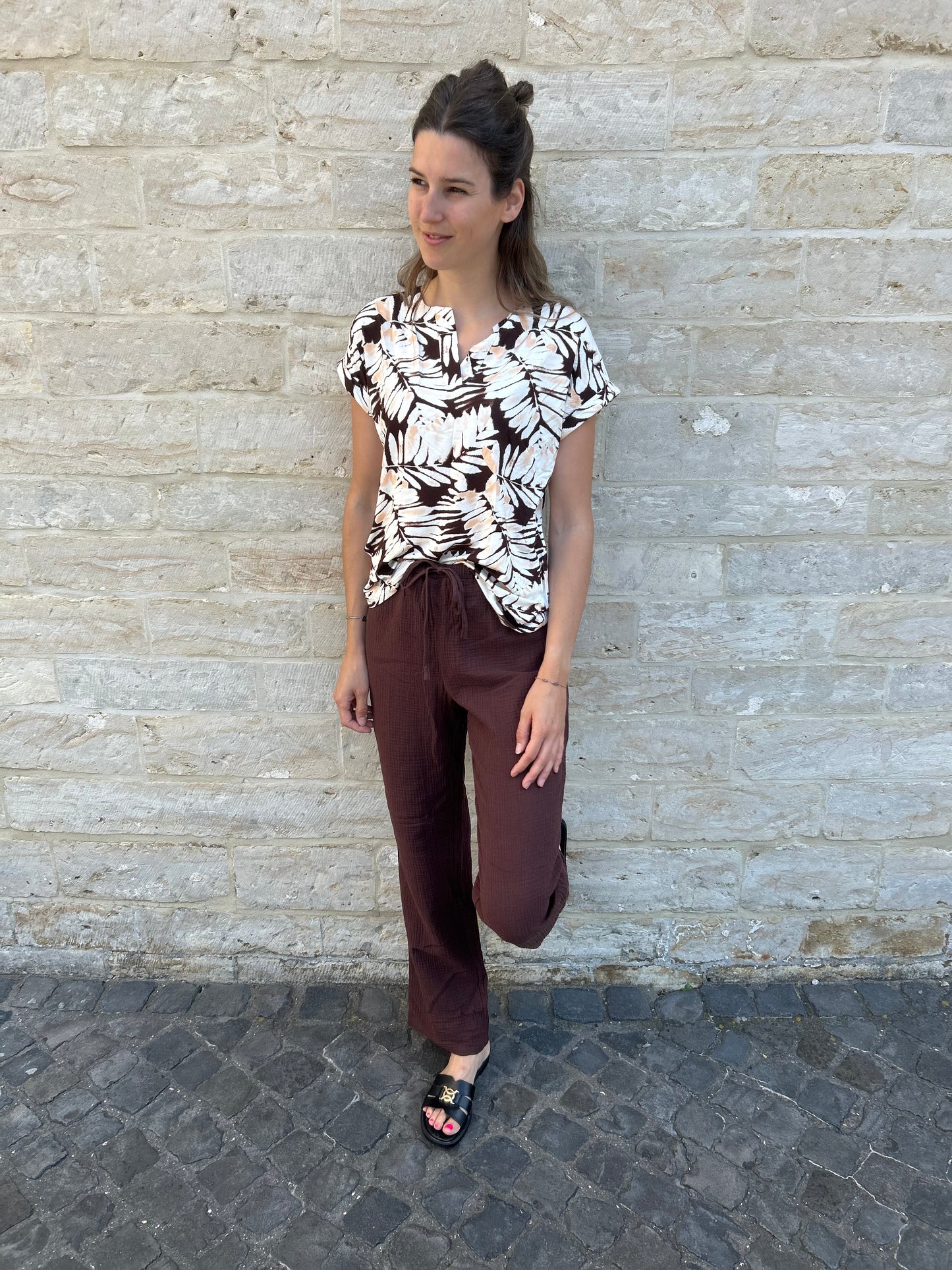 Yest blouse Tamsin bruin