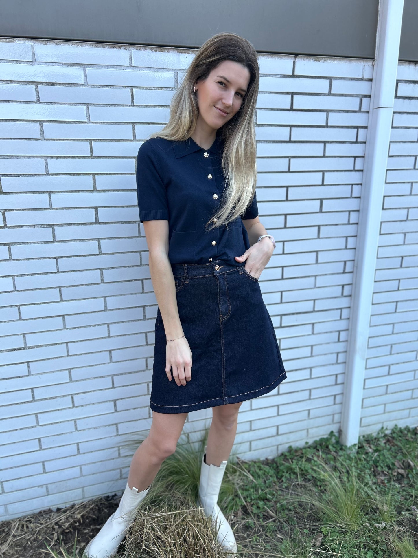 Jeansrok Lori kort