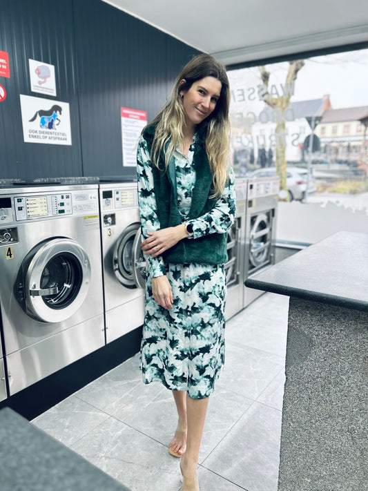 Pels vestje Paulien groen