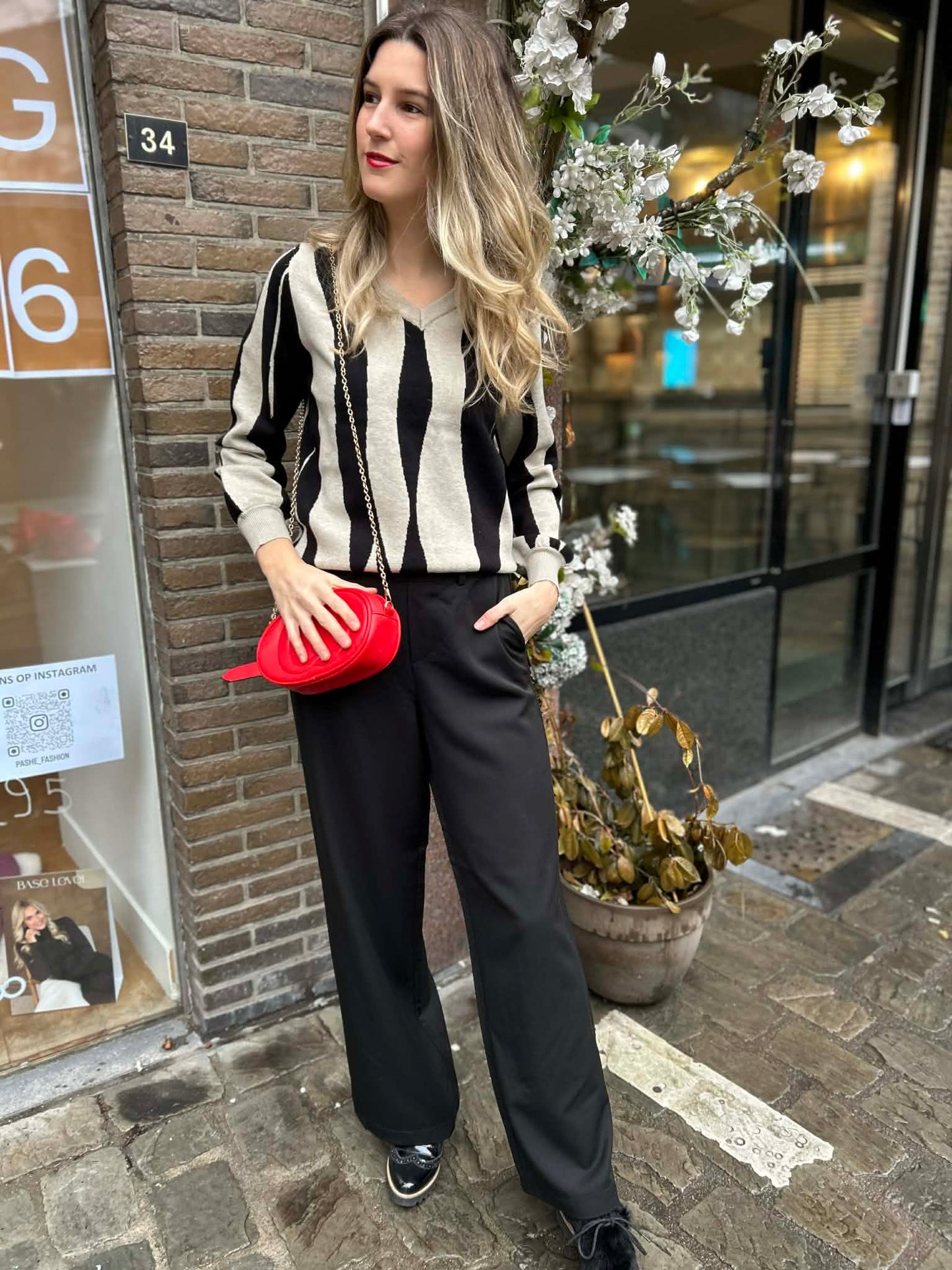 Kaffe broek Valley zwart