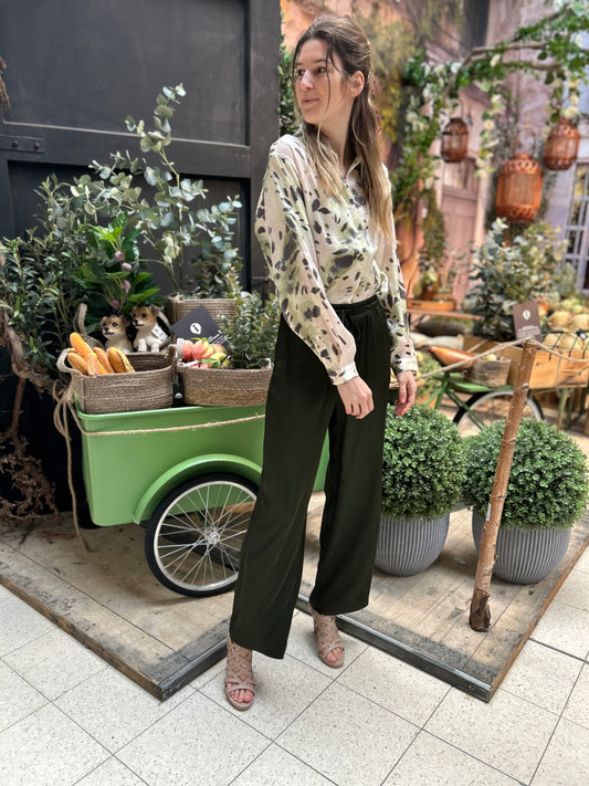 Yest Broek Christa army green