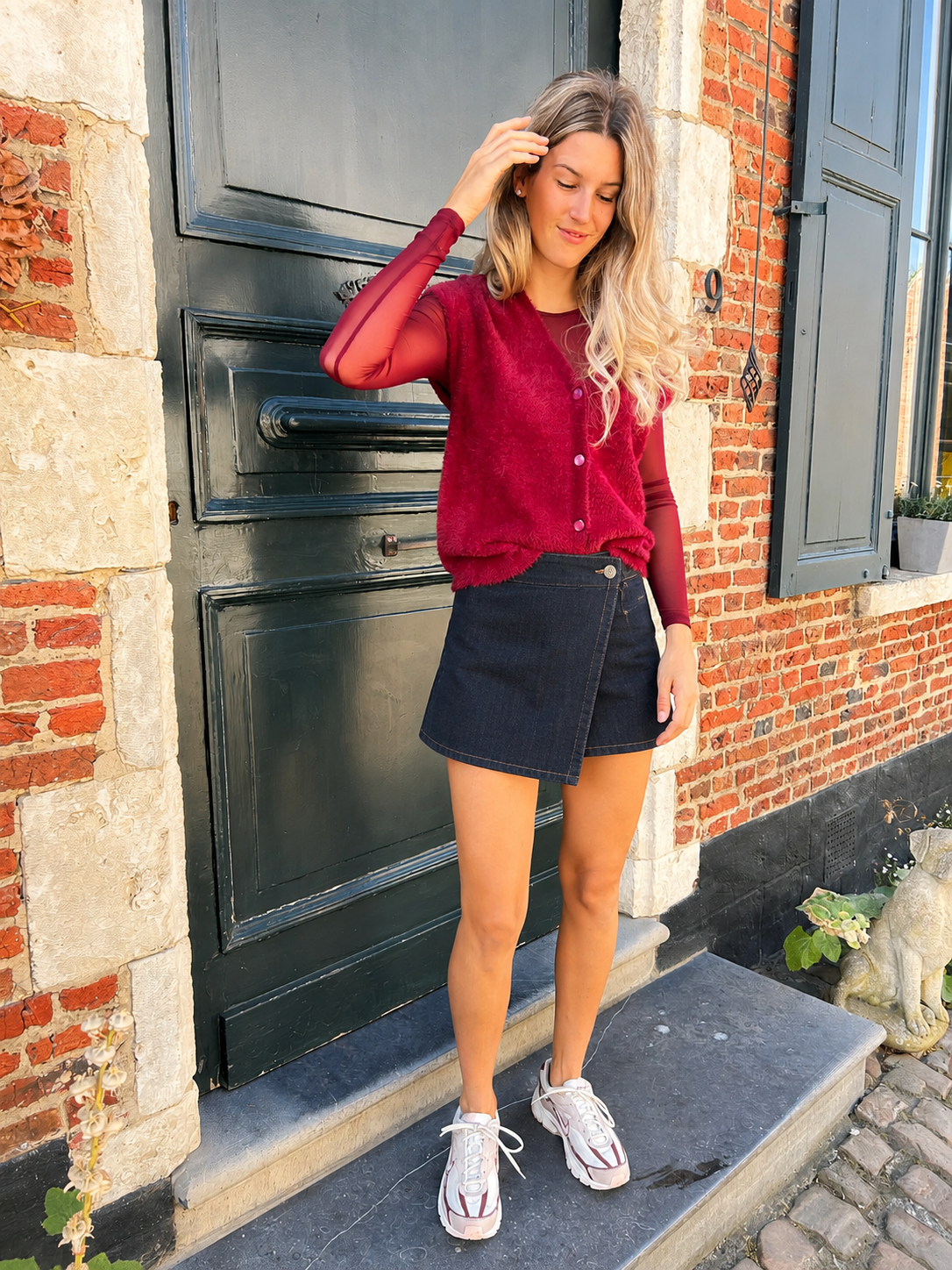 Jeanskort Jadene donkerblauw Oraije