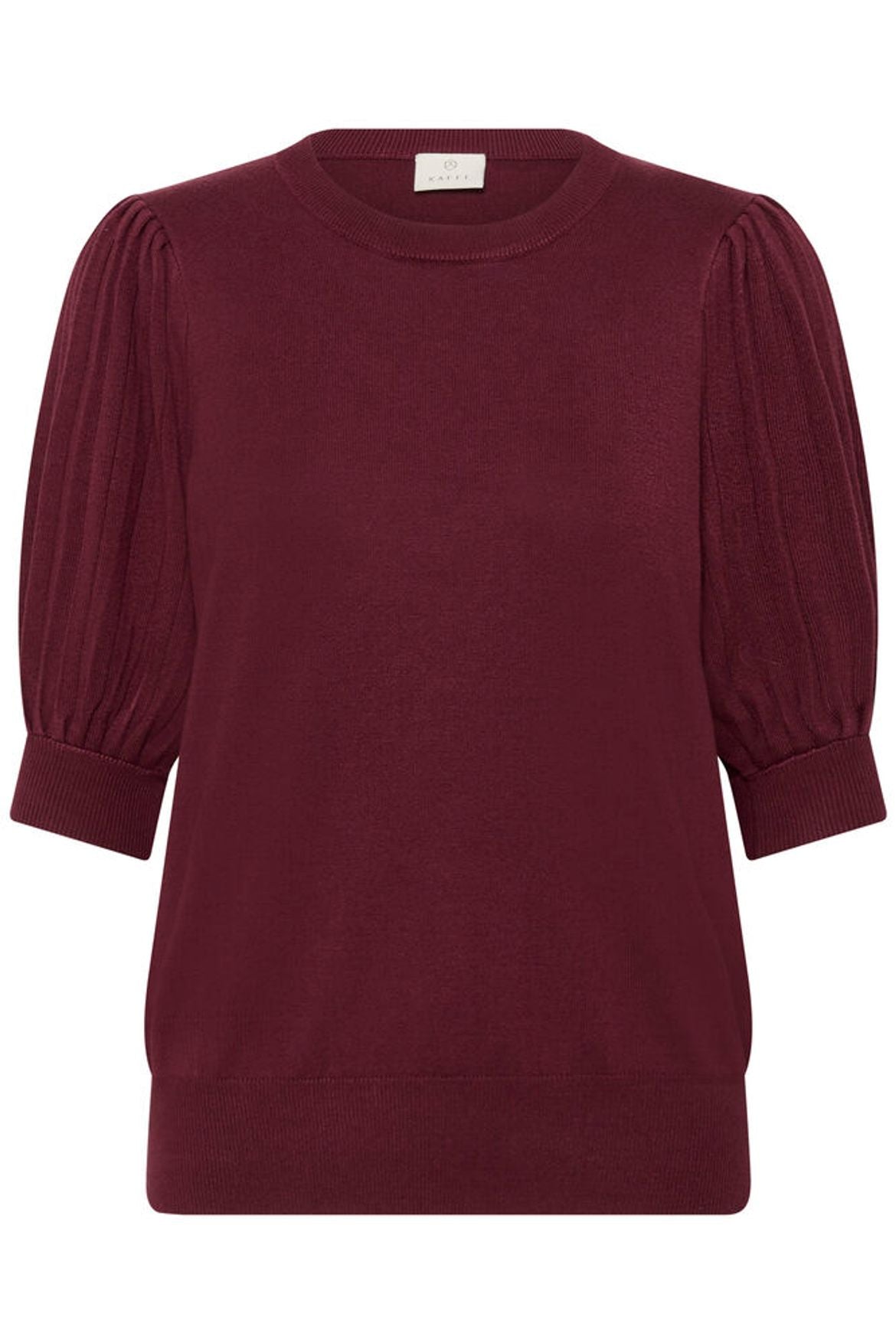 Kaffe Lone knit pullover 1/2 windsor wine