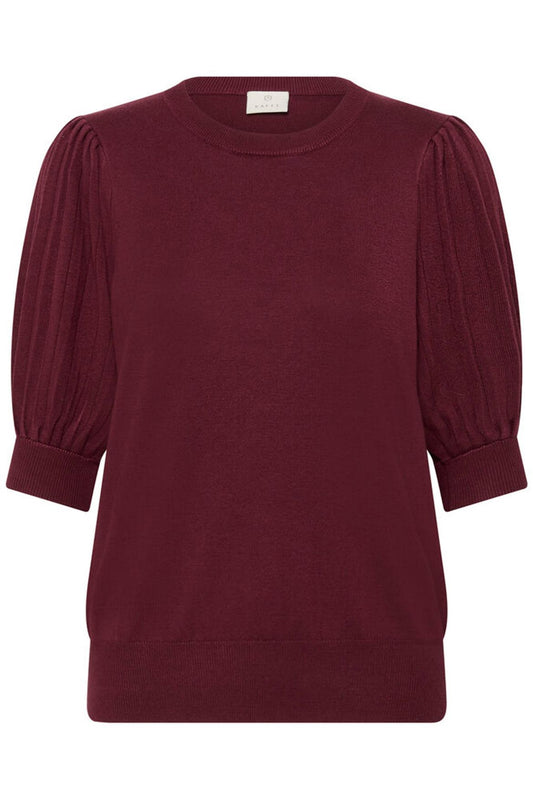 Kaffe Lone knit pullover 1/2 windsor wine