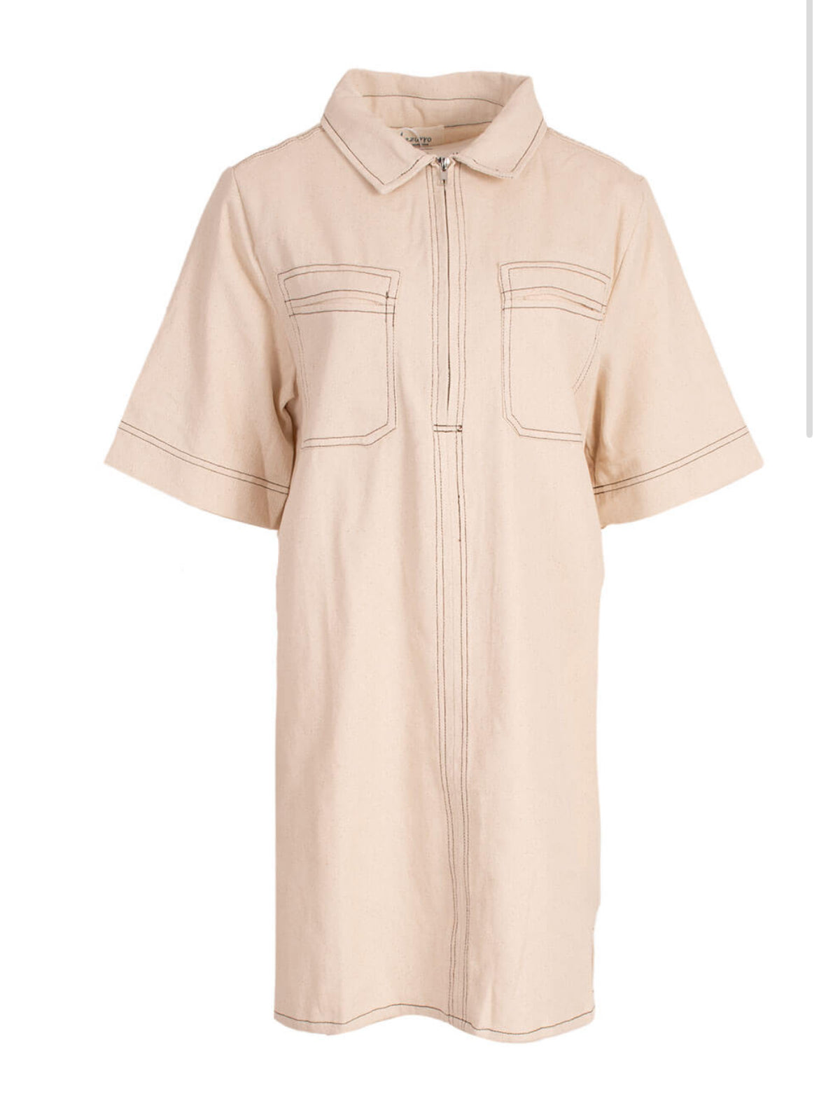 Jeans jurk Azra beige