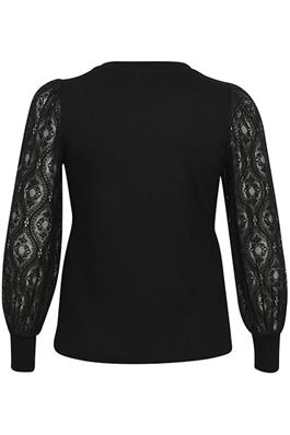 Nioma Jersey Blouse zwart Kaffe Curve