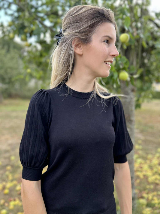 Lone Knit pullover 1/2 black deep Kaffe