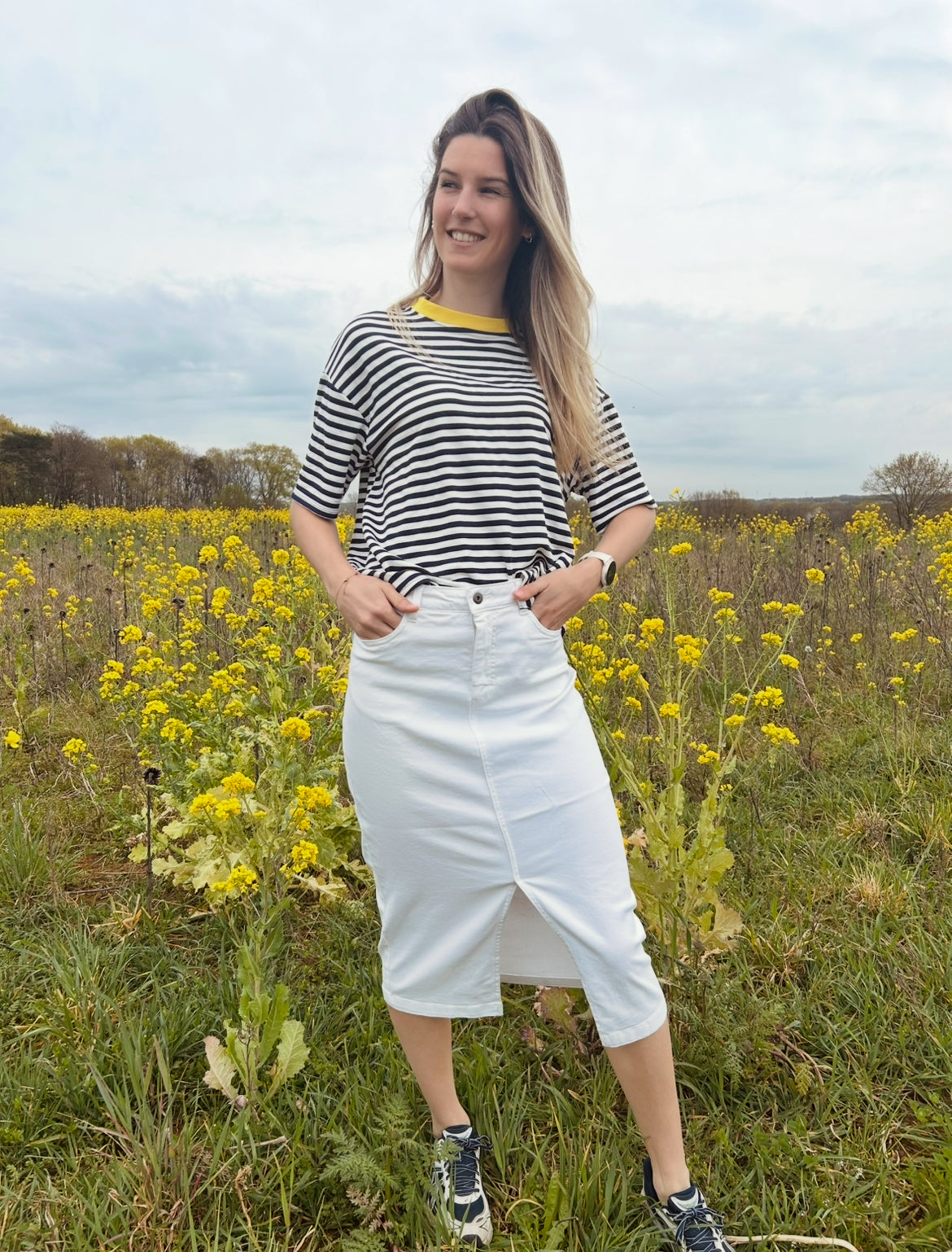 Kaffe denim skirt Zelina