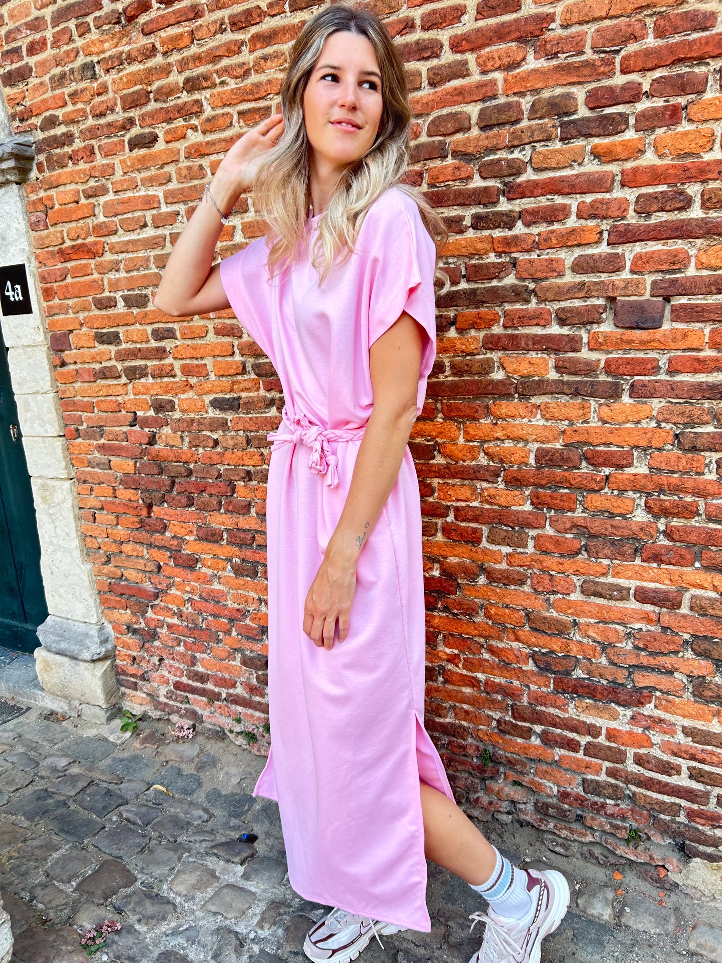 Mechu jurk roze