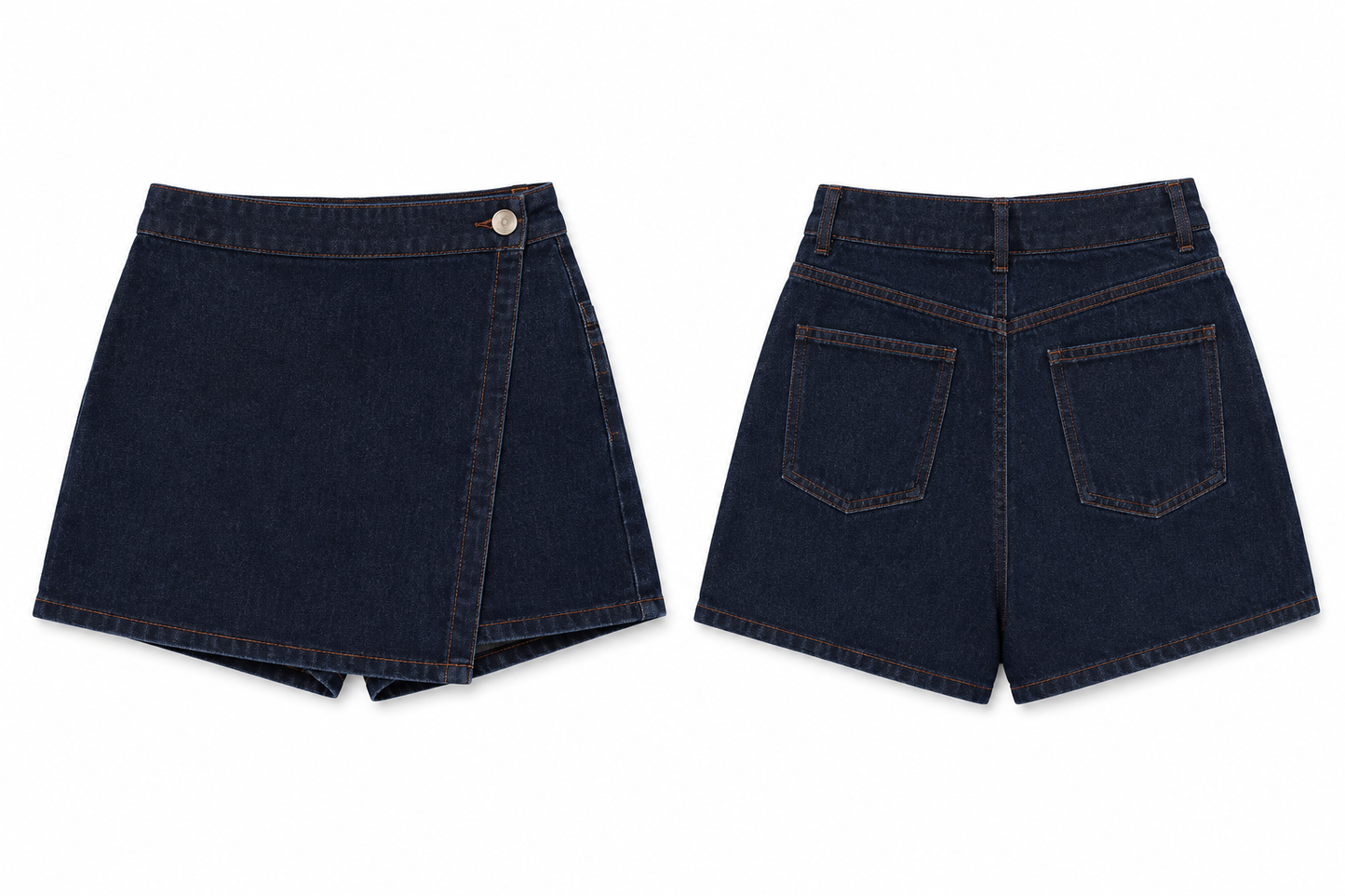 Jeanskort Jadene donkerblauw Oraije