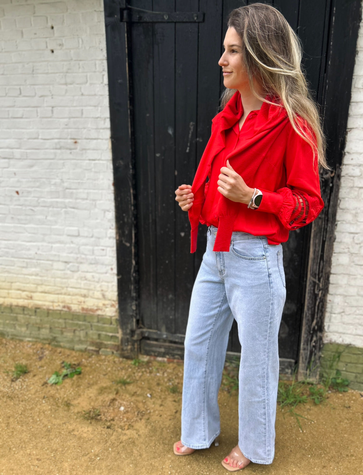 Ivy Beau blouse Sanny rood
