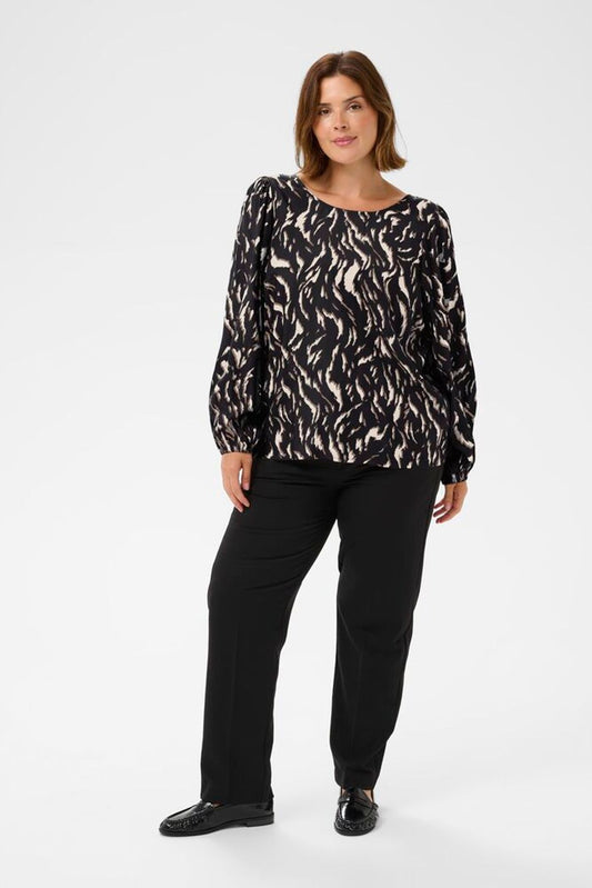 Blouse Milina Kaffe Curve