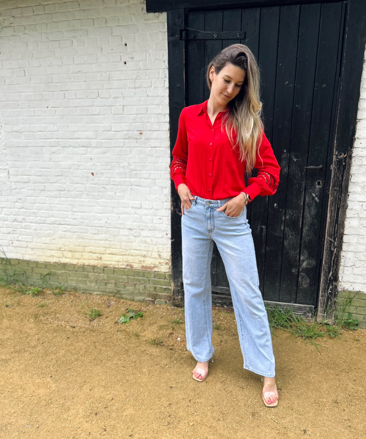 Ivy Beau blouse Sanny rood