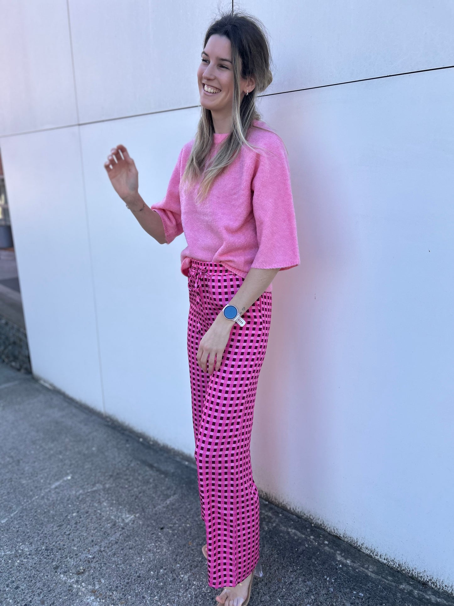 Ydence Knitted sweater Bunny pink