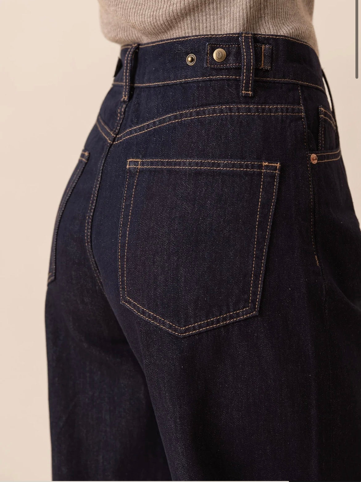 Jeans barrel Brune Oraije