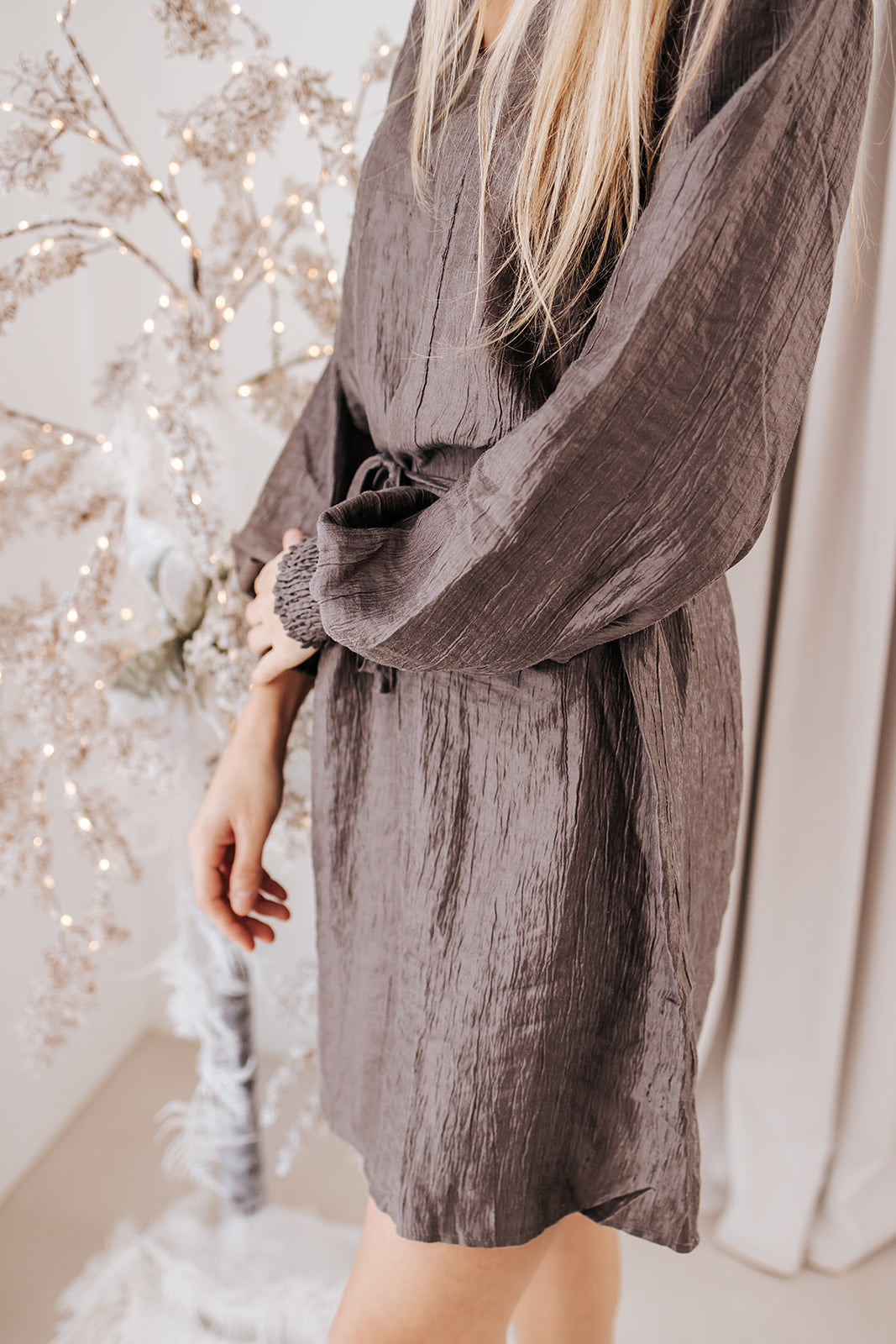 Kaffe jurk Rizz morel