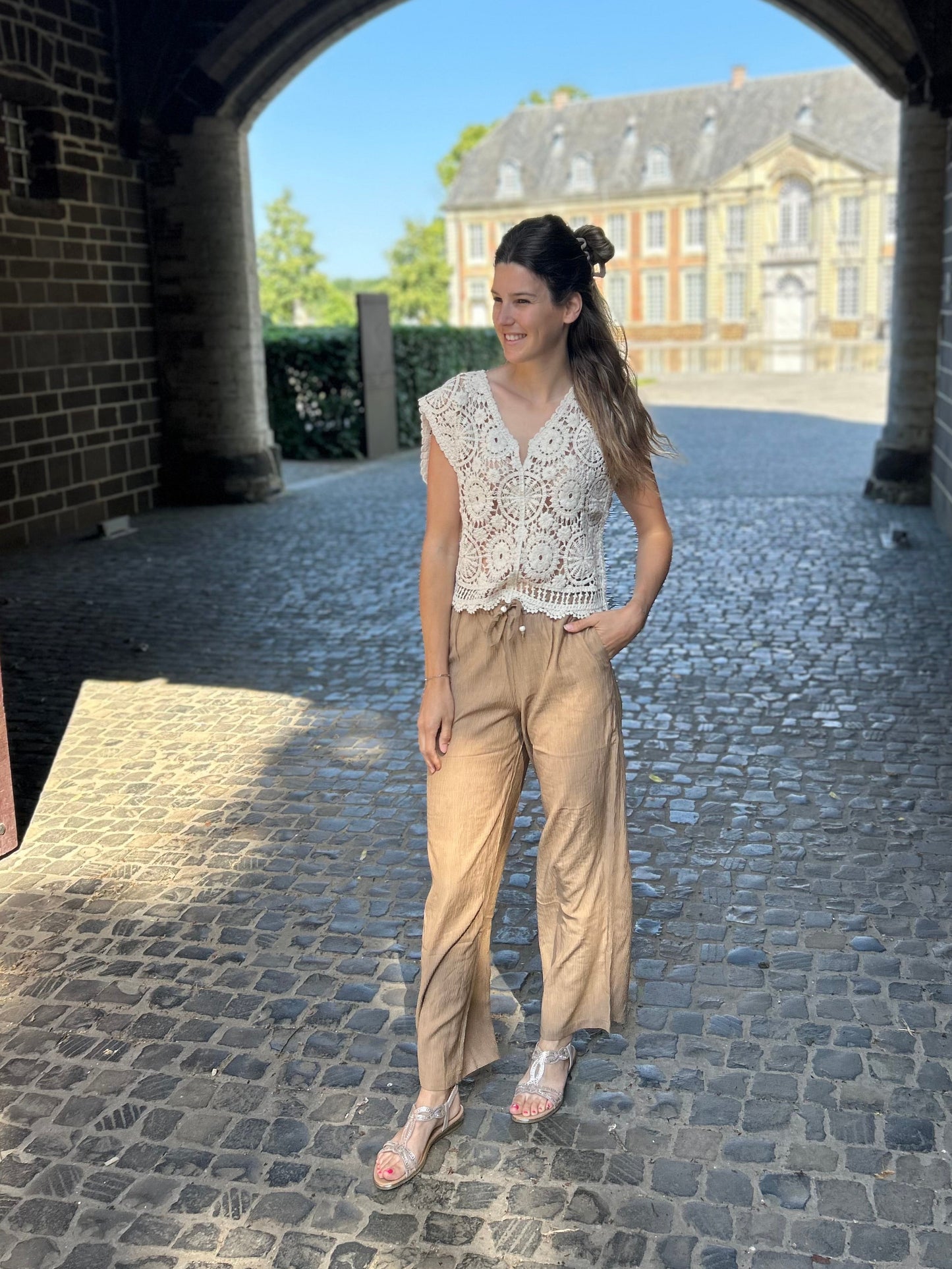 Yest broek Martha taupe