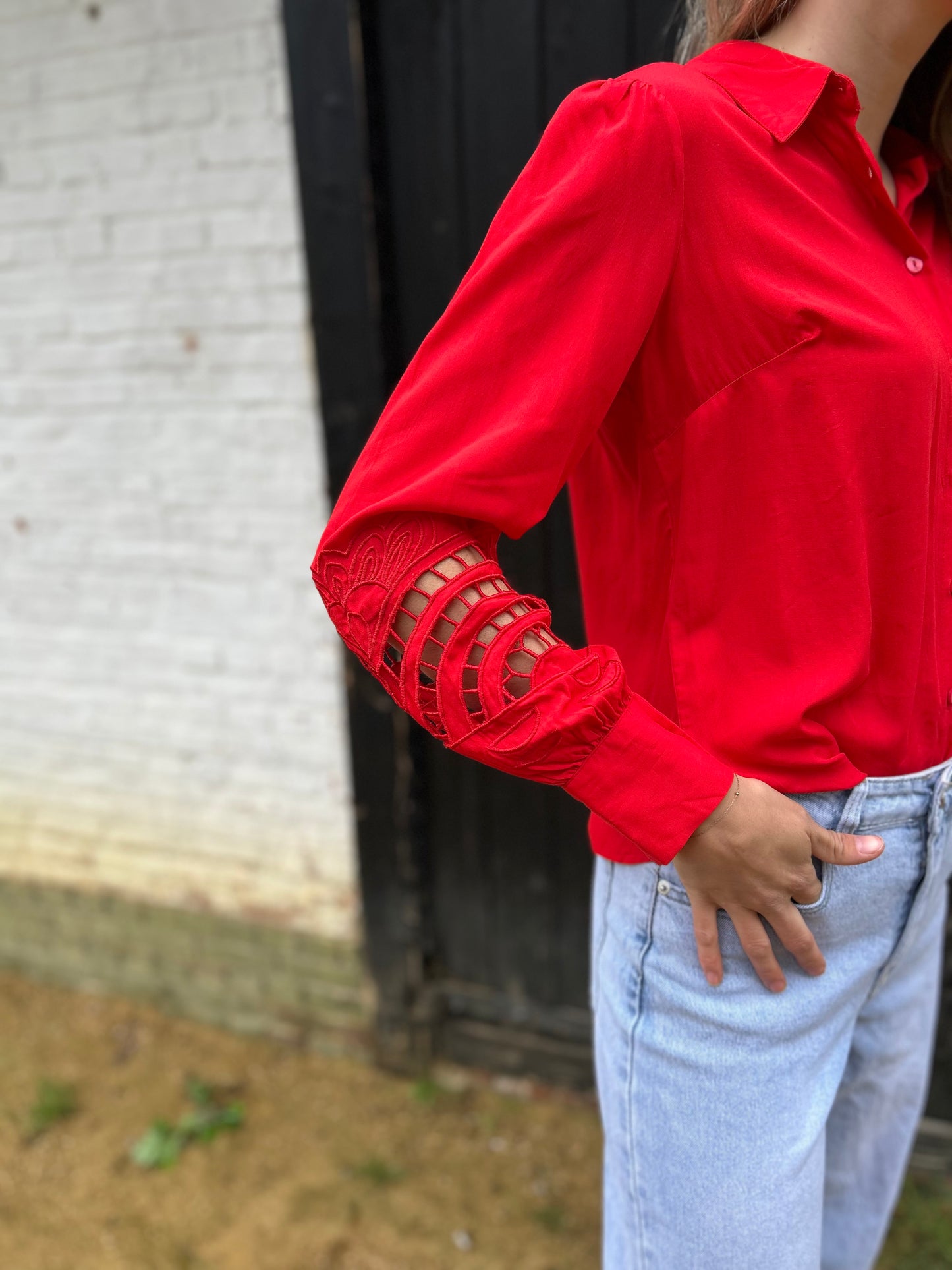 Ivy Beau blouse Sanny rood