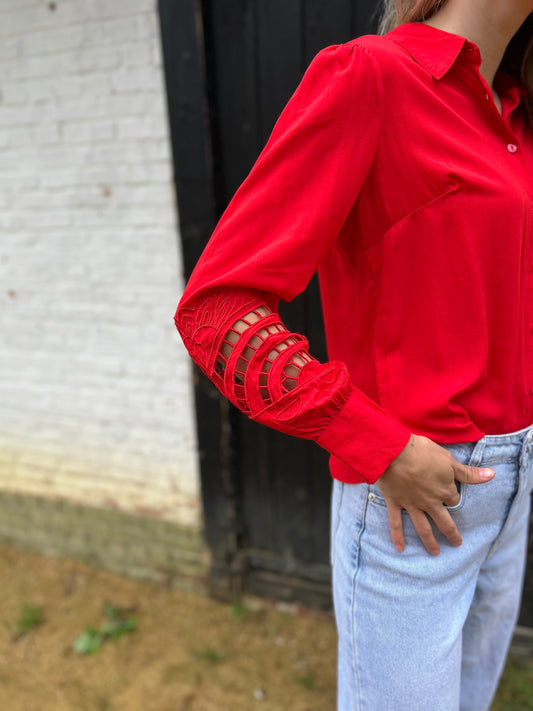 Ivy Beau blouse Sanny rood