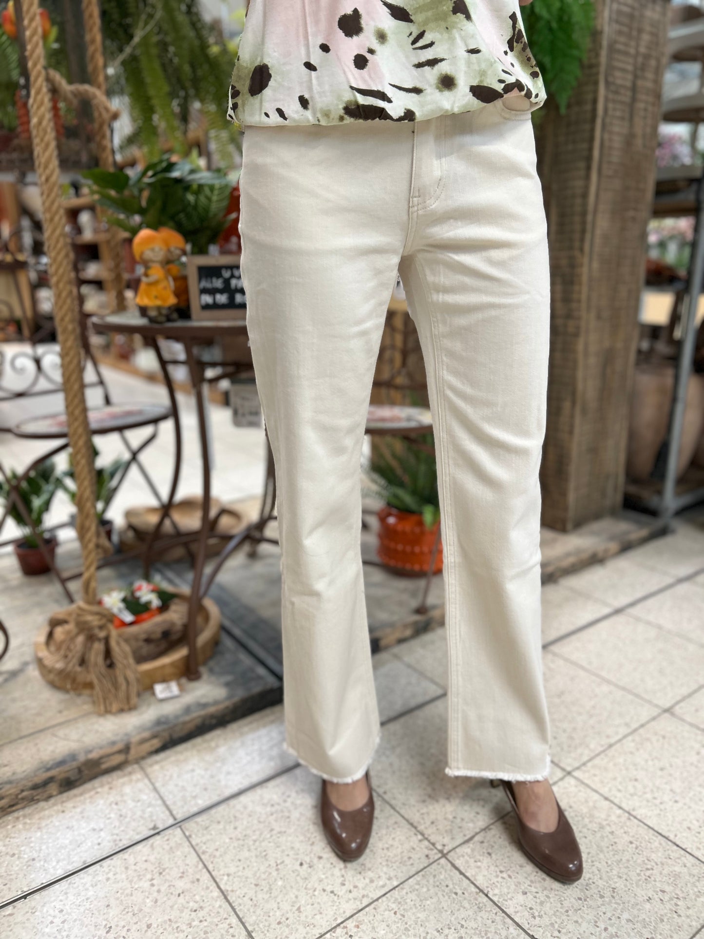 Ivy Beau broek Sis off white