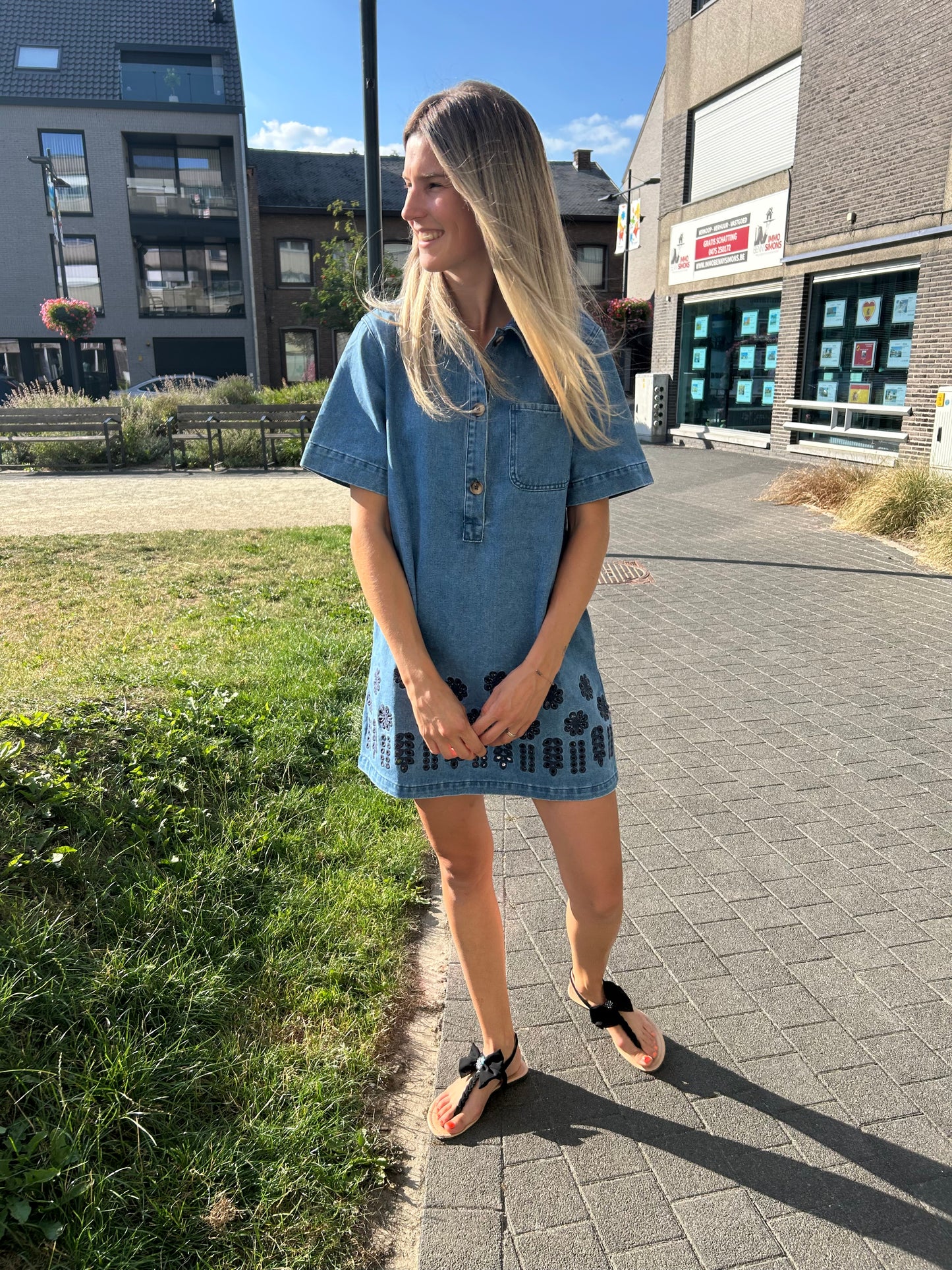 Denim jurk Floor