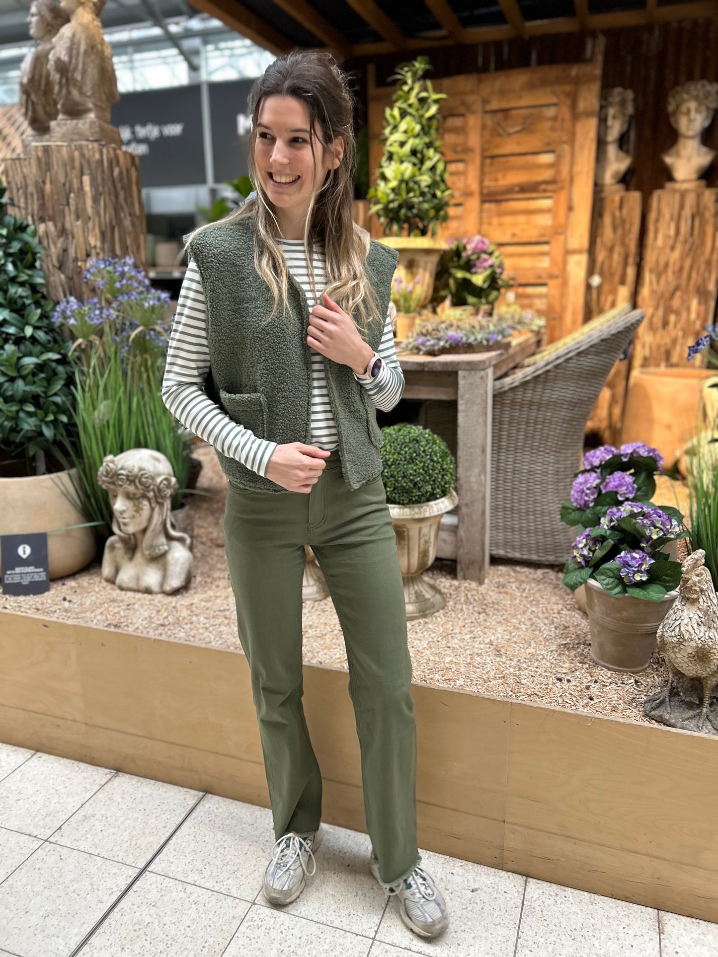 Ivy Beau broek Sis olive