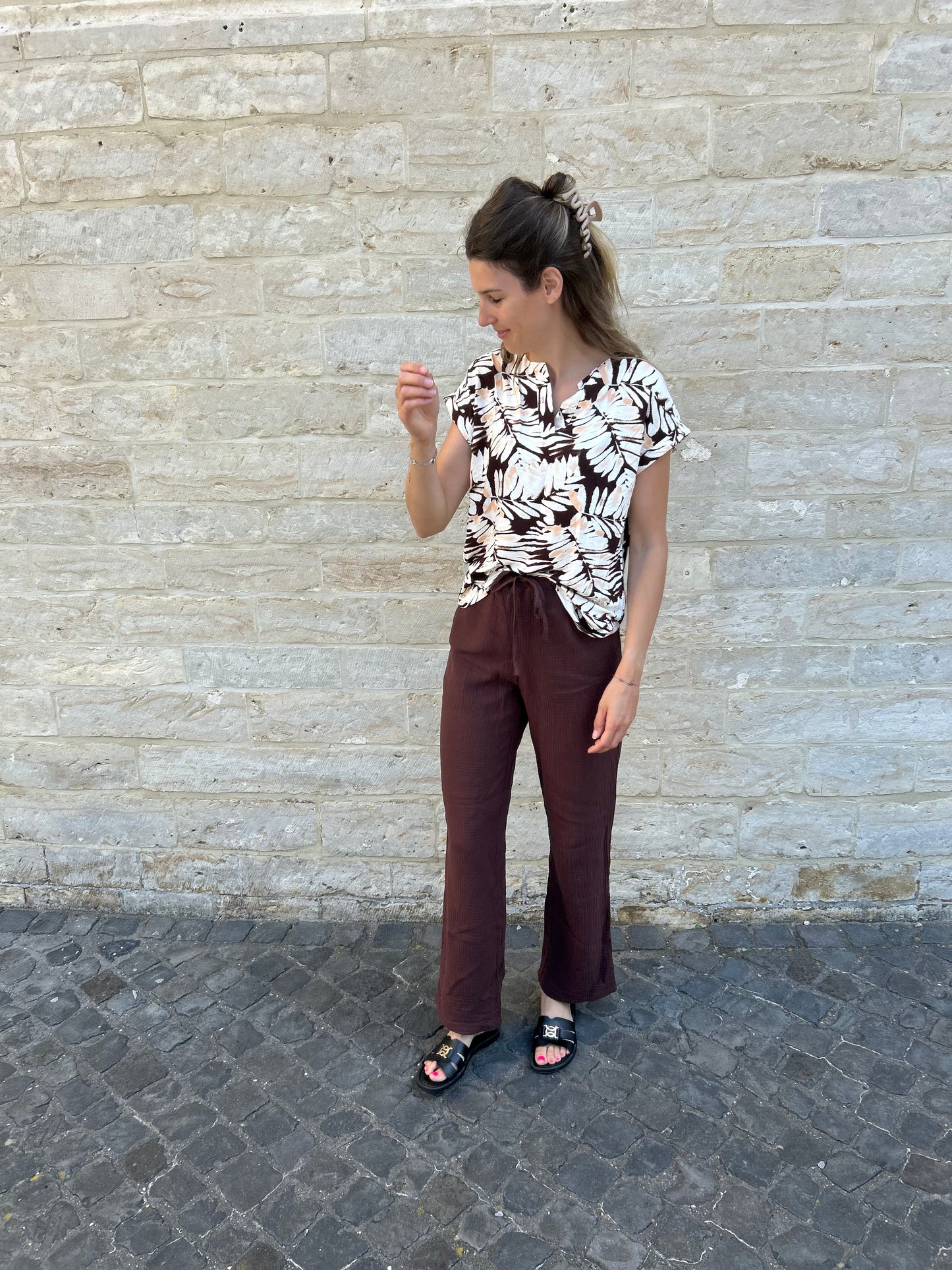 Yest blouse Tamsin bruin