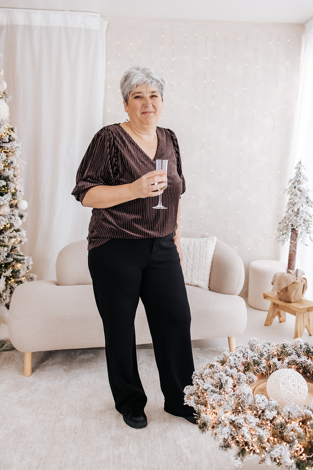 Kaffe Curve blouse Cacanna bruin