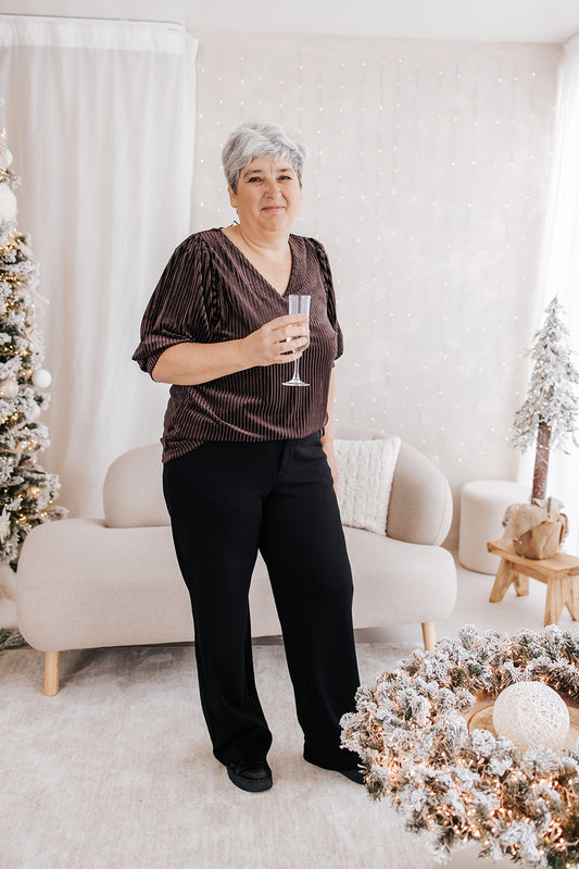 Kaffe Curve blouse Cacanna bruin