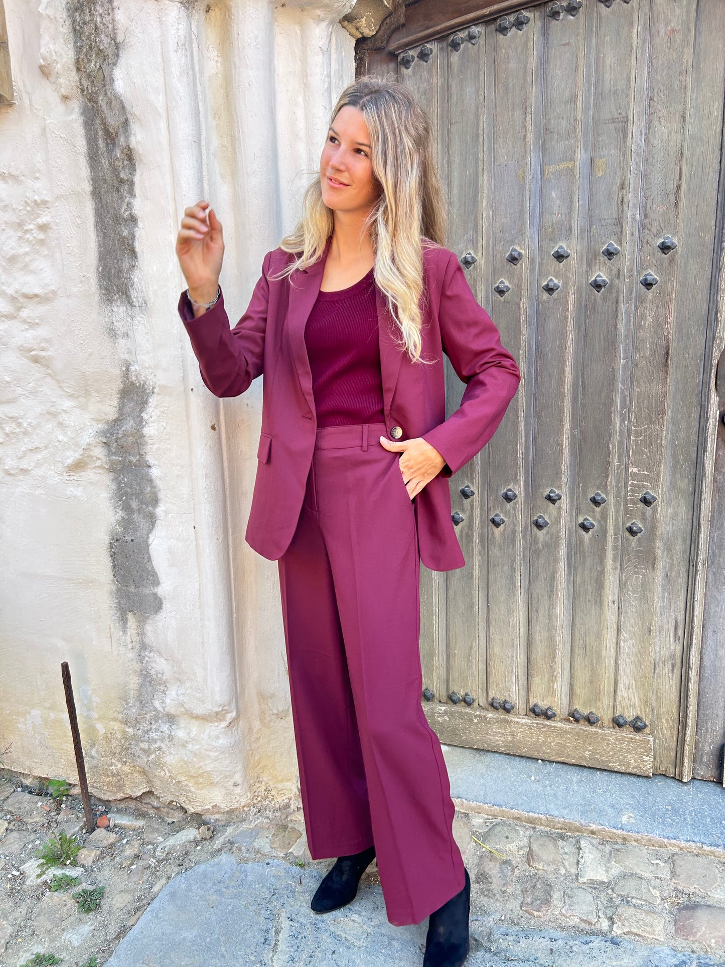 Base Level Blazer Yella bordeaux