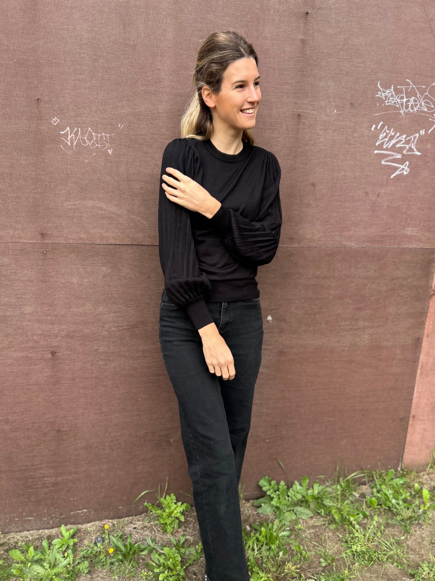 Lone Knit pullover black deep Kaffe