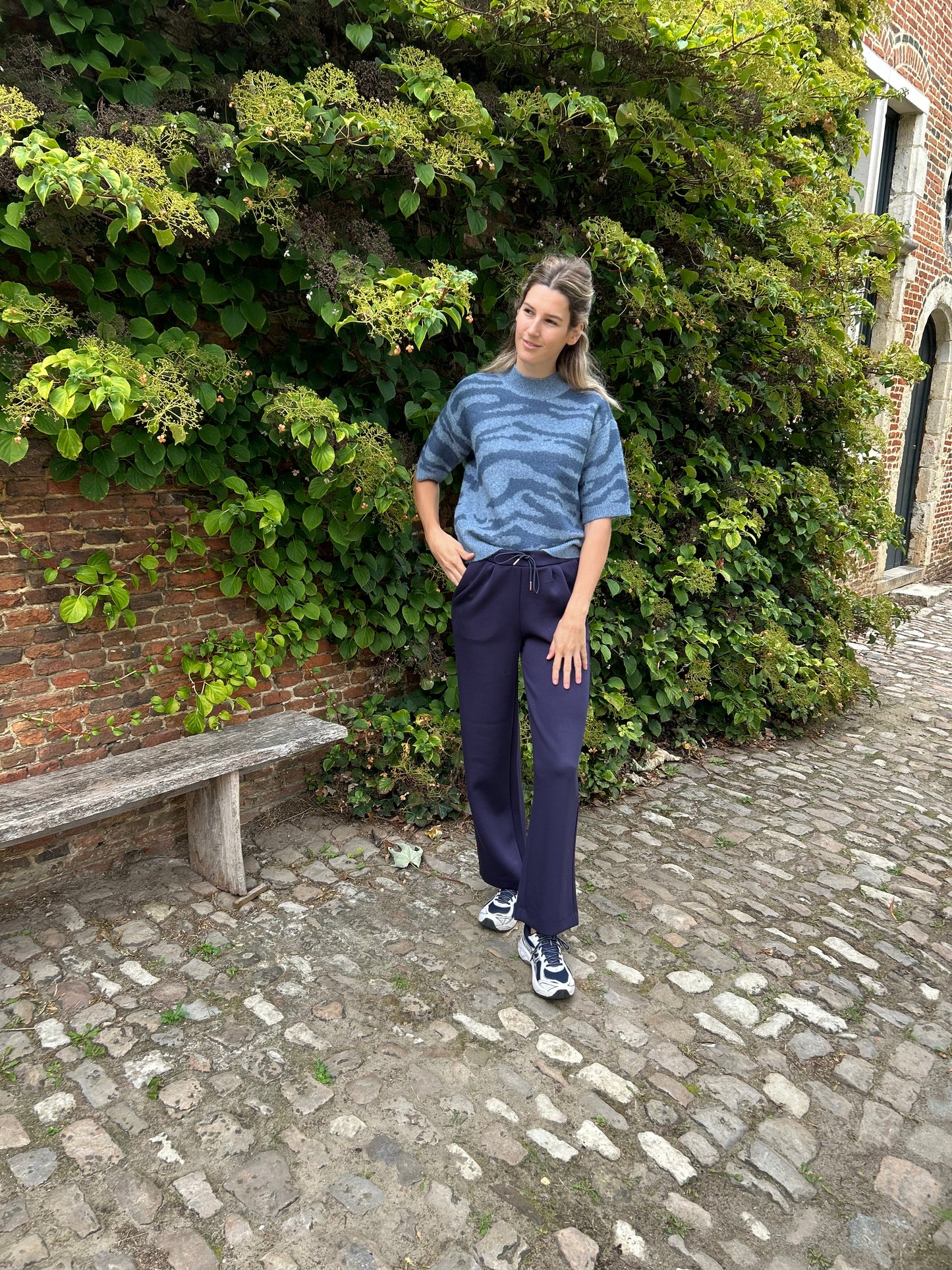 Sandra pullover blauw Kaffe