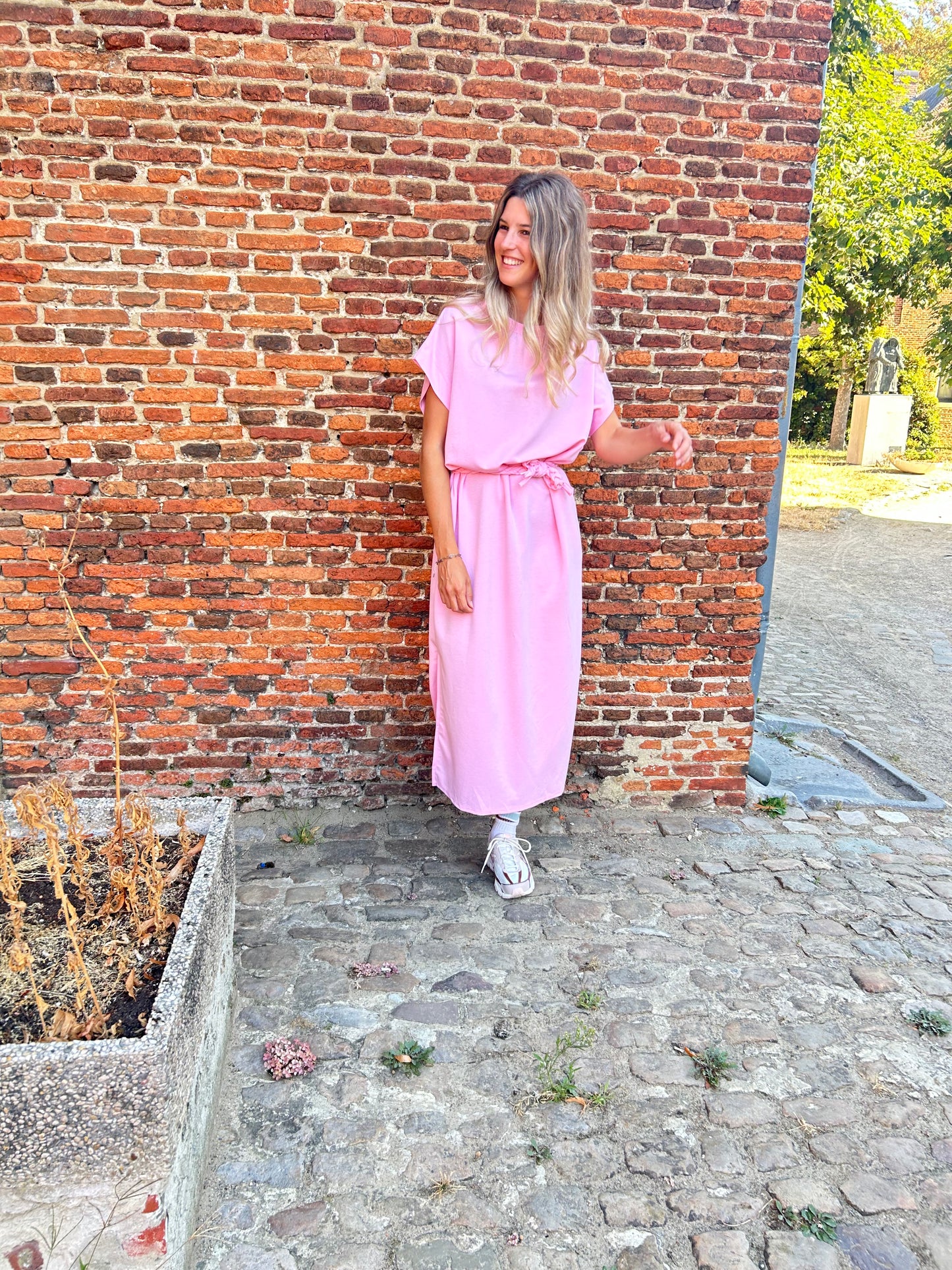 Mechu jurk roze