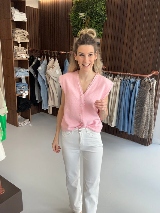 Gilet Ellen roze