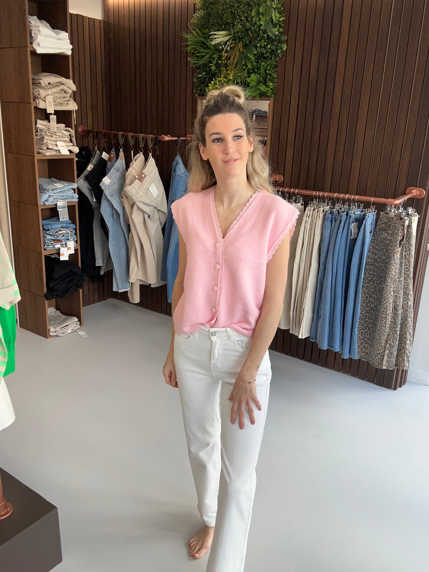 Gilet Ellen roze