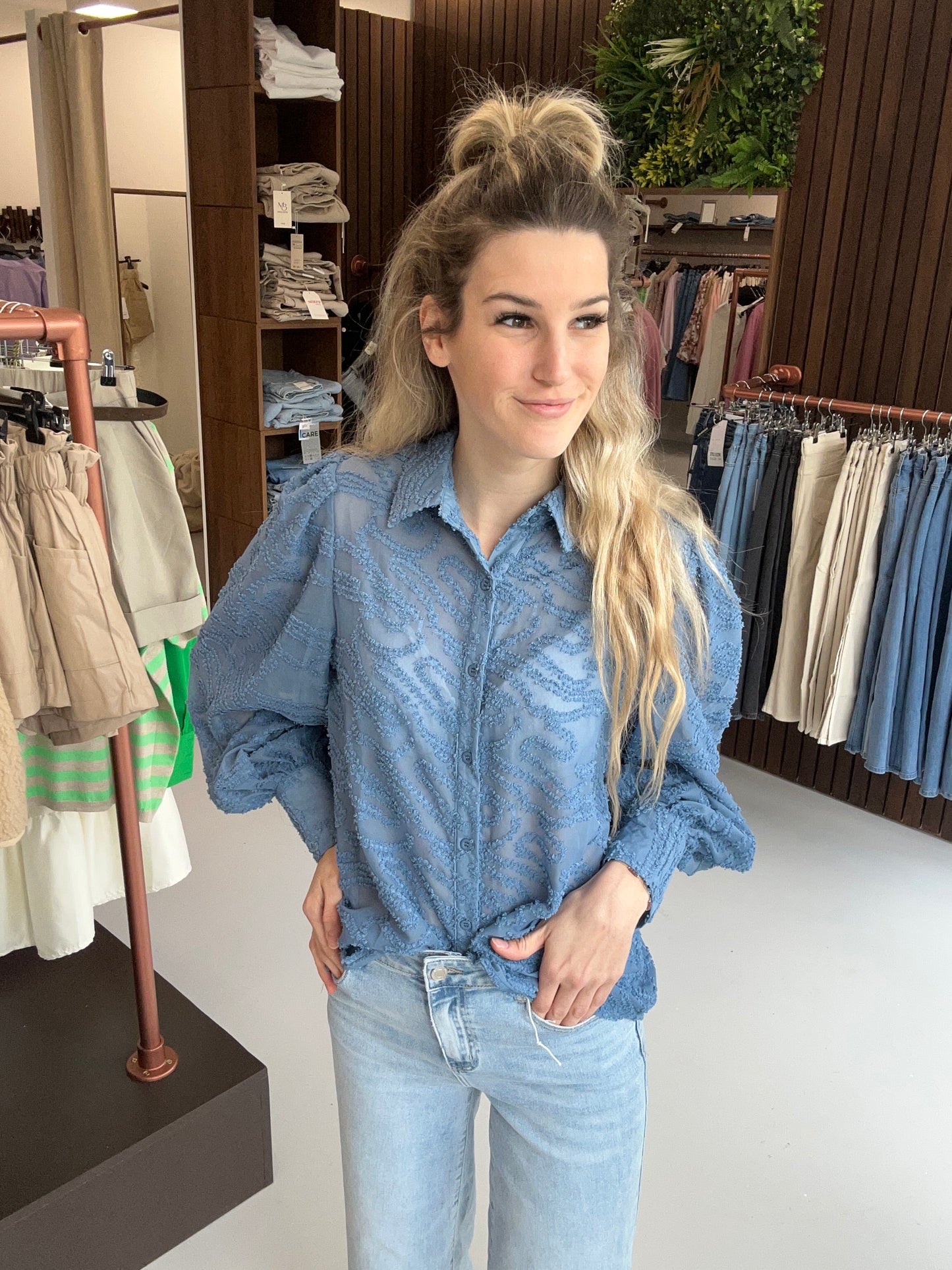 Hemd Jolien blauw