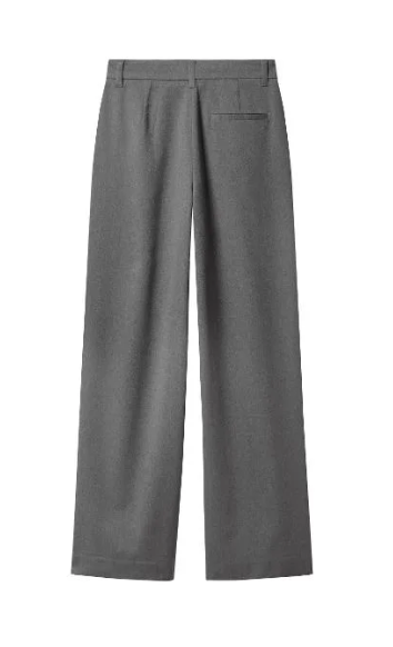 Flanellen wide fit broek Marina