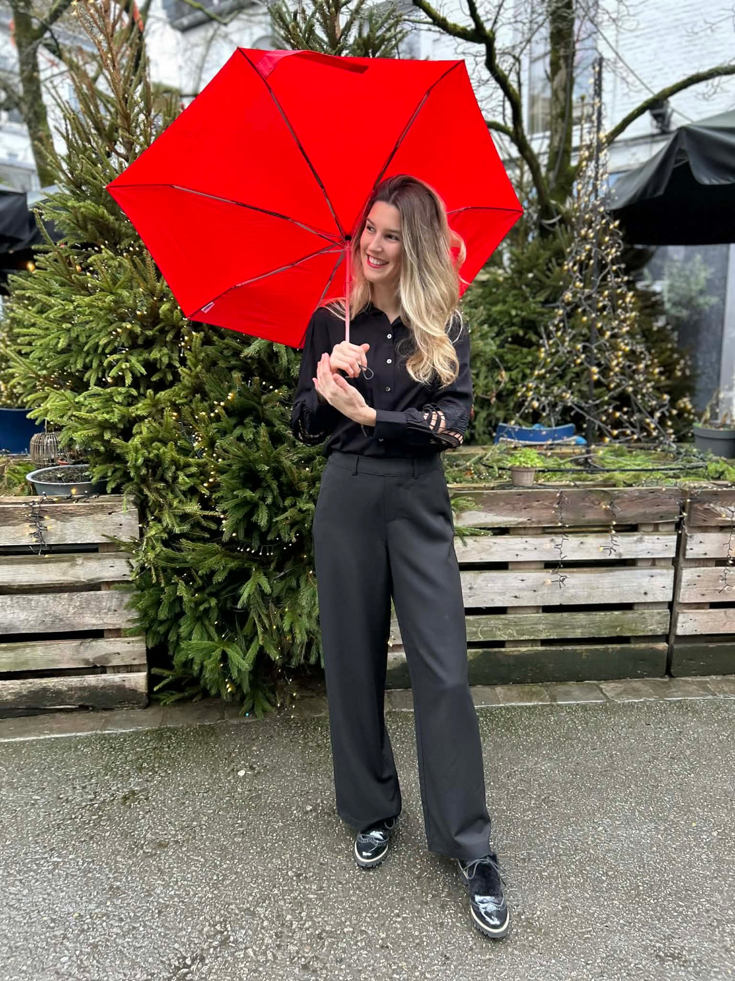 Kaffe broek Valley zwart