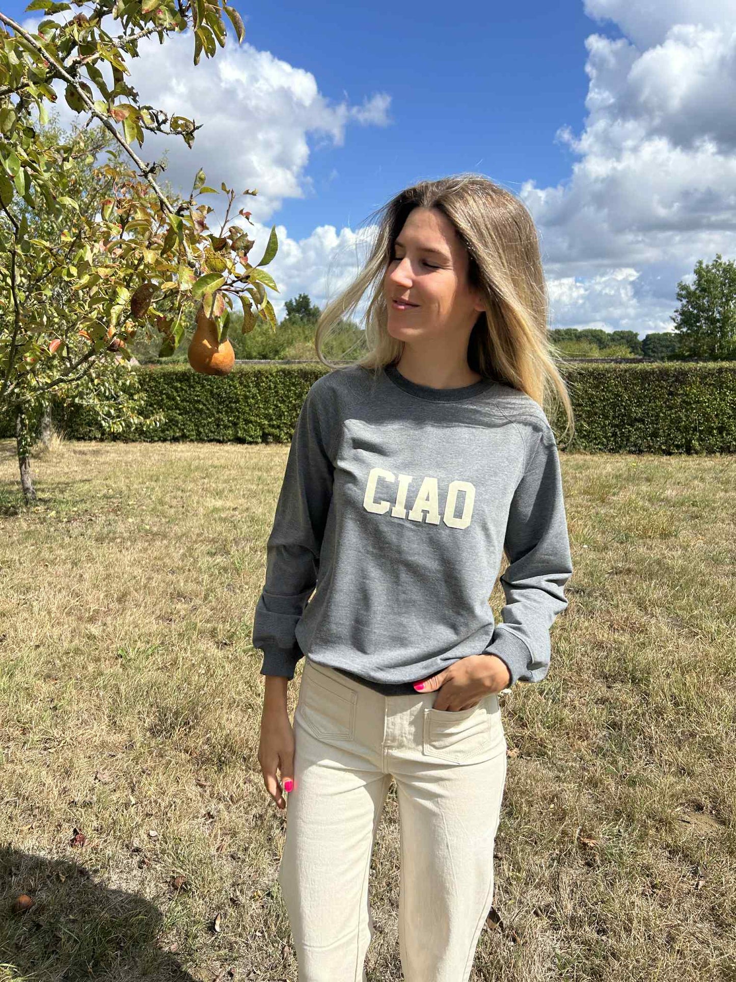 Ivy Beau Trui Remi grijs