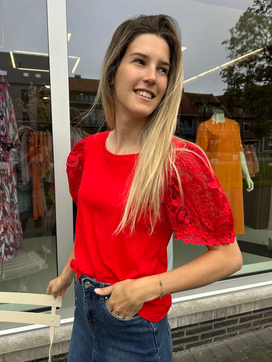 T-shirt Princesse rood
