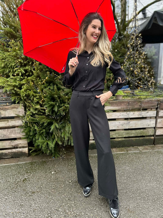 Kaffe broek Valley zwart