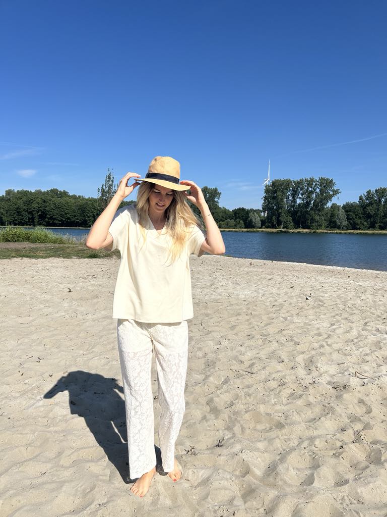 Kanten broek Daphne