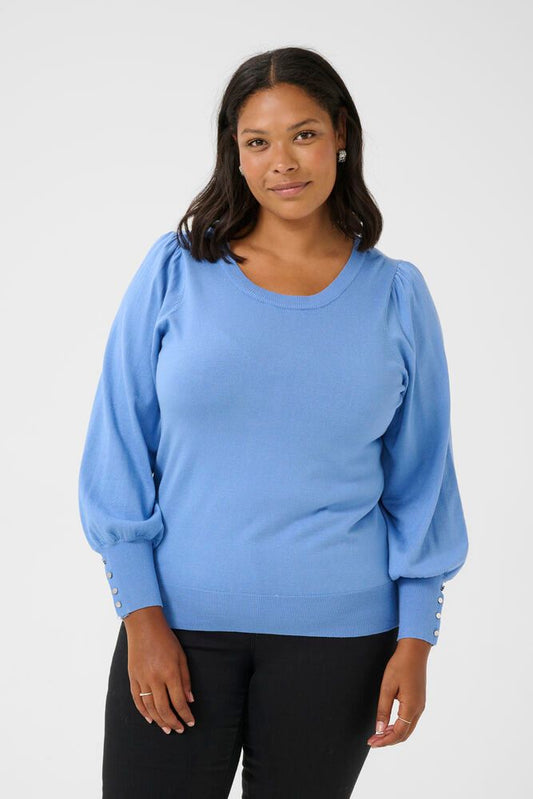 Lizzy longsleeve pullover blauw Kaffe Curve